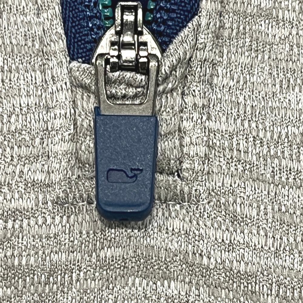 Vineyard Vines Sankaty 1/4 Zip Pullover Mens XXL Gray Nautical Coastal Preppy - Picture 6 of 10